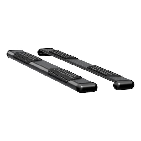 Luverne Truck Equipment O-MEGA II 6IN OVAL STEPS BLACK TEXTURED POWDER COAT 584072-570553